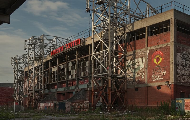 Artist's impression of Old Trafford in 2030