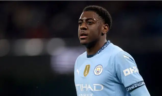 Manchester City striker Divin Mubama in action during a pre-season match