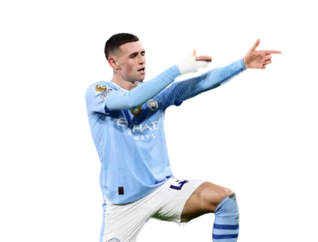 Phil Foden at Wimbledon's Royal Box on day six of the Championships
