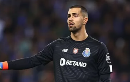 Diogo Costa in action for Portugal at the World Cup