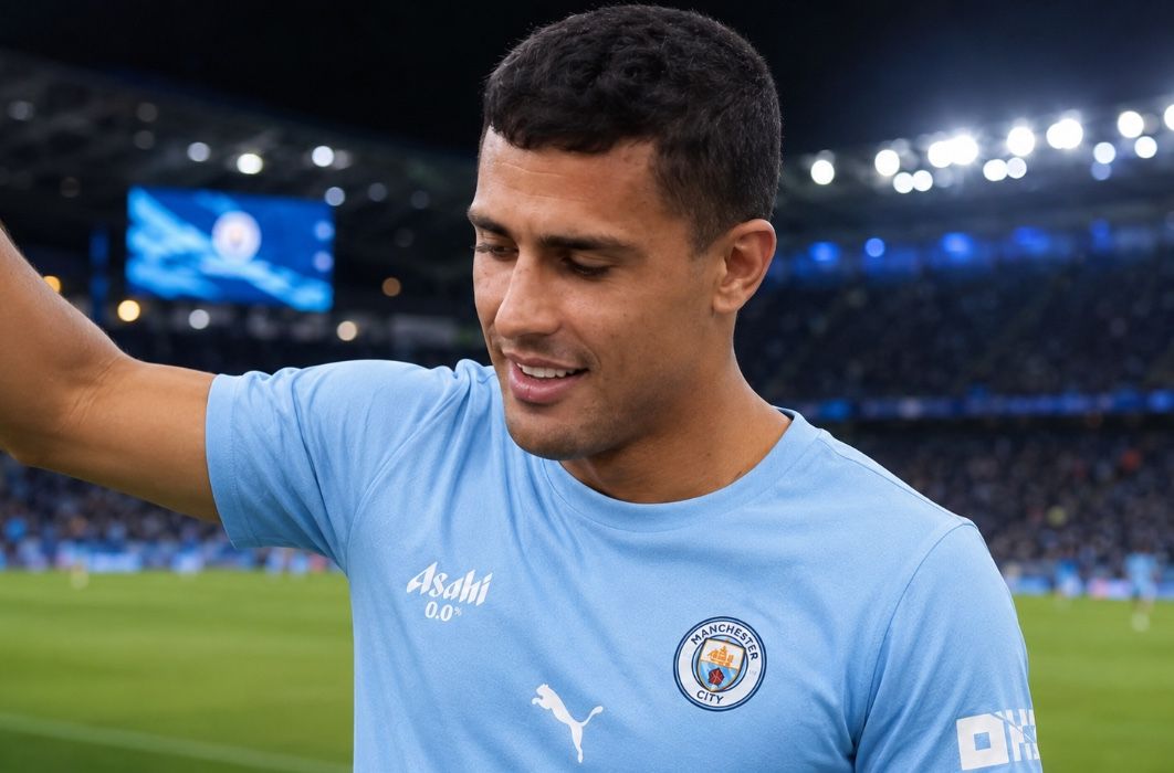 Rodri in action for Manchester City at the Etihad Stadium