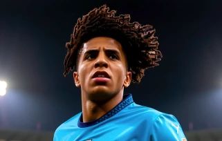 Rico Lewis in a Manchester City kit, with Nottingham Forest considering pulling out of a transfer deal due to doubts about his fit and adaptability.
