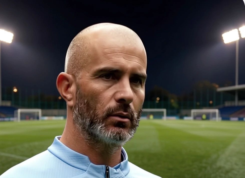 Enzo Maresca at his first press conference as Manchester City manager, addressing the 115-charge FFP case